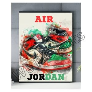 Denardai Nike Shoes Sneakers AIR JORDAN STREETWEAR Wall Art Poster Print 11x14